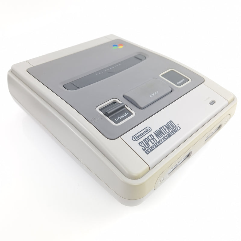 Super Nintendo Konsolen SET : Konsole, Controller, Kabel - SNES PAL Console