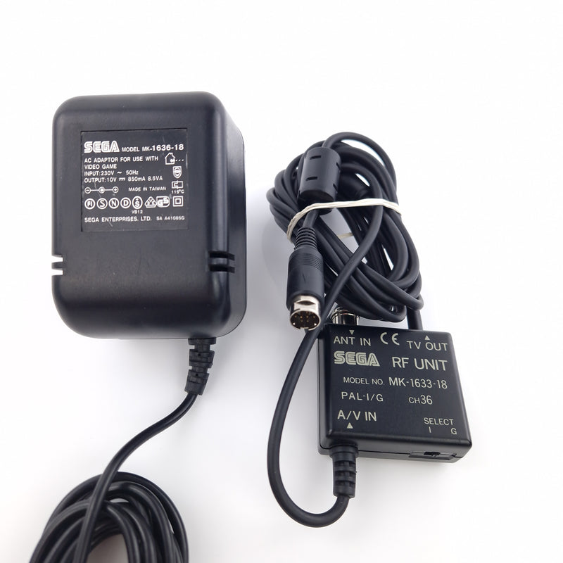 Sega Mega CD Konsole : Mega Drive II mit Mega CD Adapter, Controller, Kabel PAL