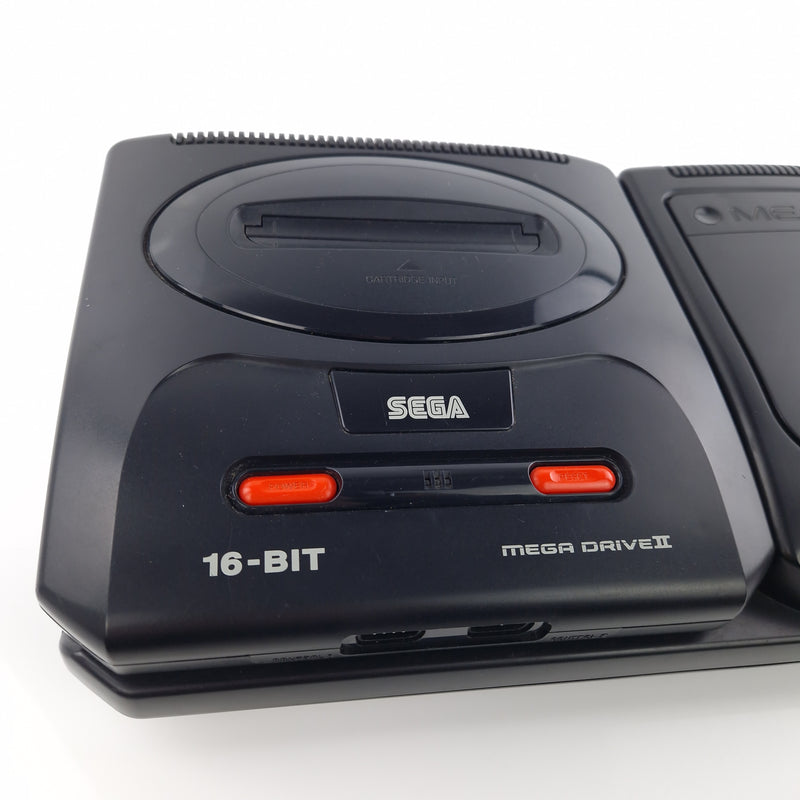 Sega Mega CD Konsole : Mega Drive II mit Mega CD Adapter, Controller, Kabel PAL