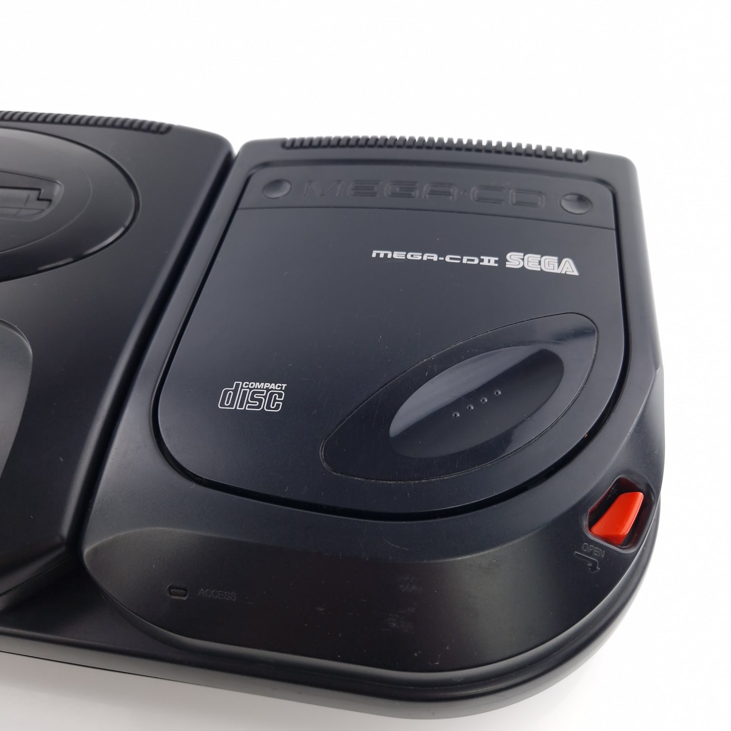 Sega Mega CD Konsole : Mega Drive II mit Mega CD Adapter, Controller, Kabel PAL