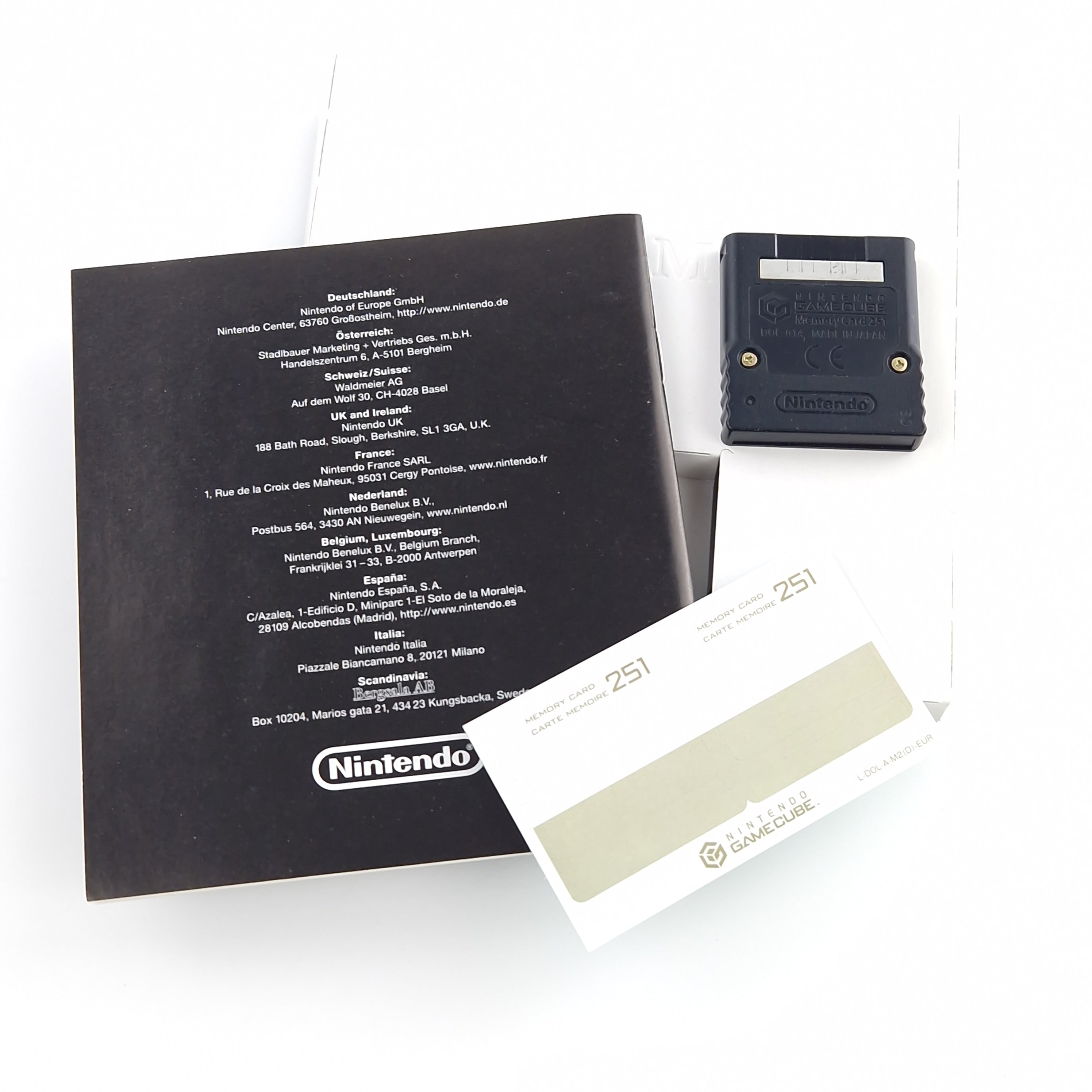 Nintendo Gamecube Zubehör : Original Memory Card 251 - Speicherkarte OVP