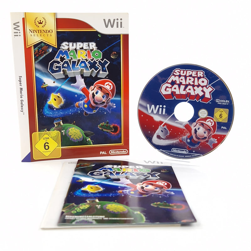 Nintendo Wii Spiel : Super Mario Galaxy - CD Anleitung Cover ohne OVP / Hülle