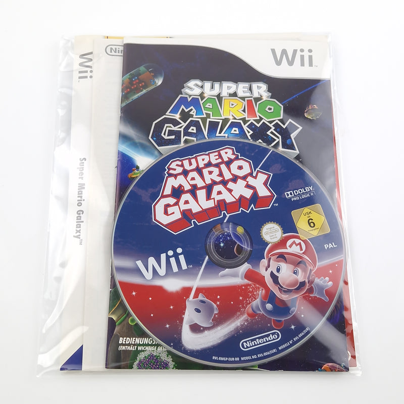 Nintendo Wii Spiel : Super Mario Galaxy - CD Anleitung Cover ohne OVP / Hülle