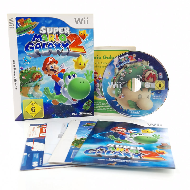 Nintendo Wii Spiel : Super Mario Galaxy 2 - CD Anleitung Cover ohne OVP / Hülle