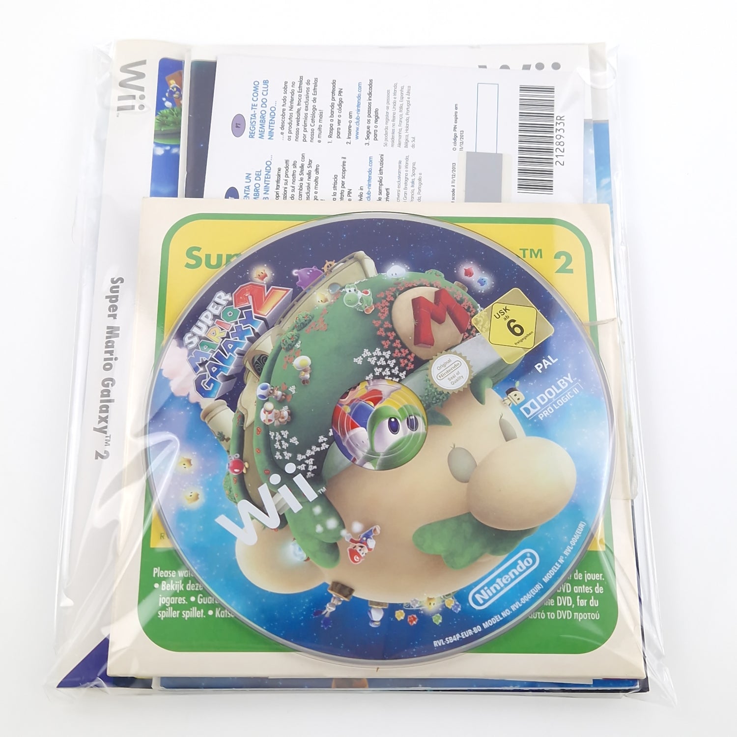 Nintendo Wii Spiel : Super Mario Galaxy 2 - CD Anleitung Cover ohne OVP / Hülle