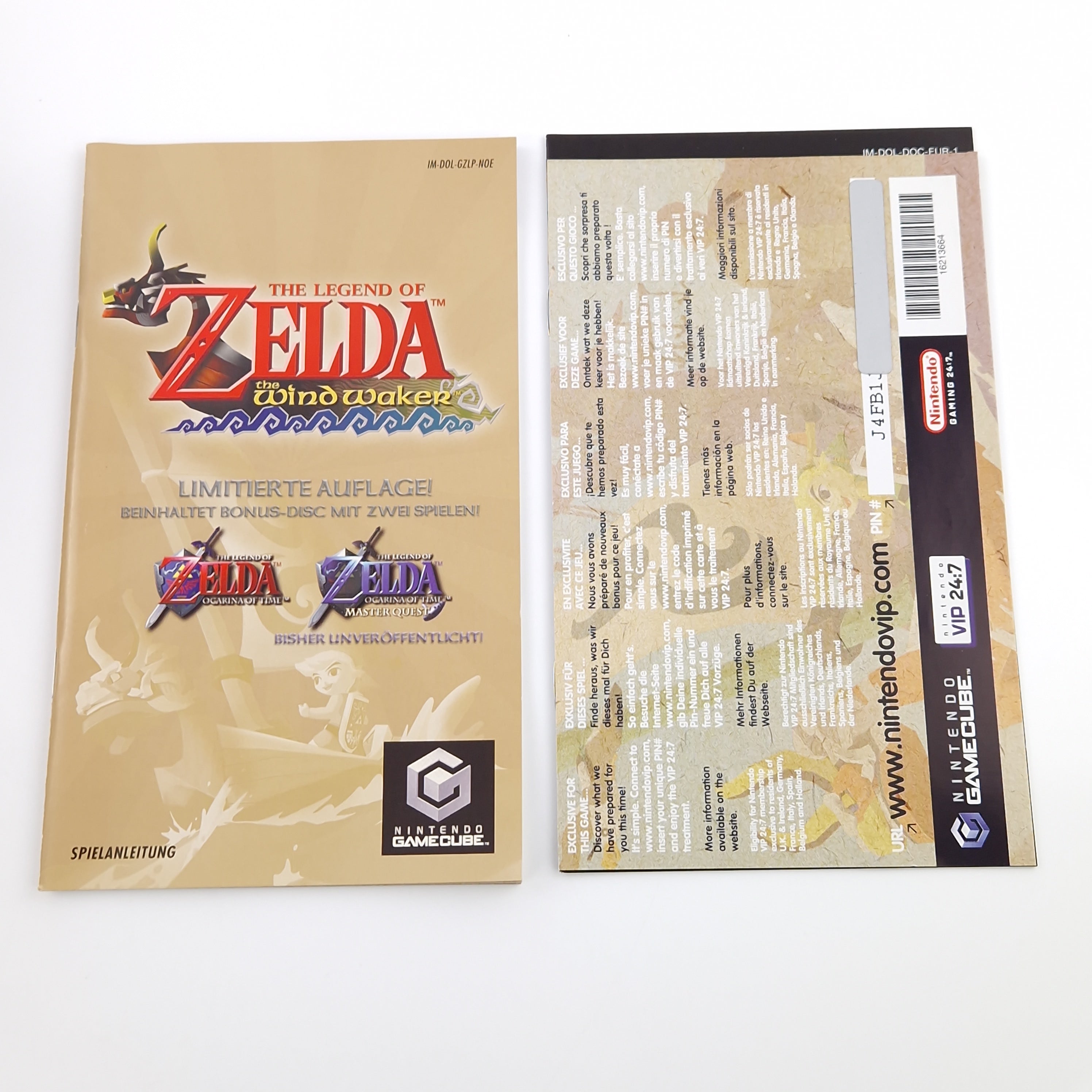 Nintendo Gamecube Spiel : The Legend of Zelda The Windwaker + Bonus Disk