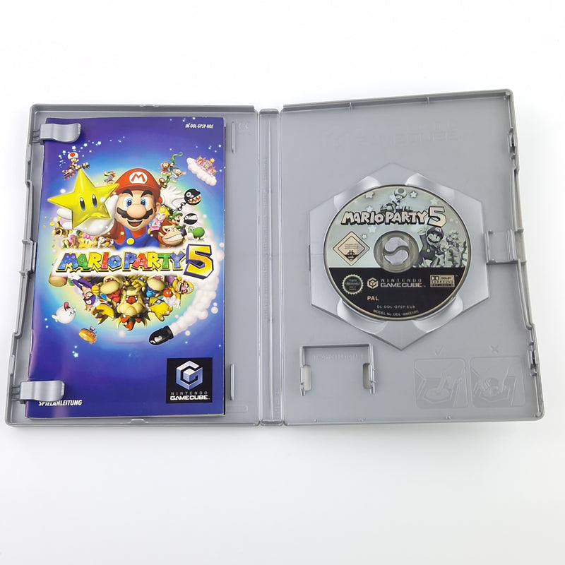 Nintendo Gamecube Spiel : Mario Party 5 - CD Anleitung OVP Platinum  / PAL GC