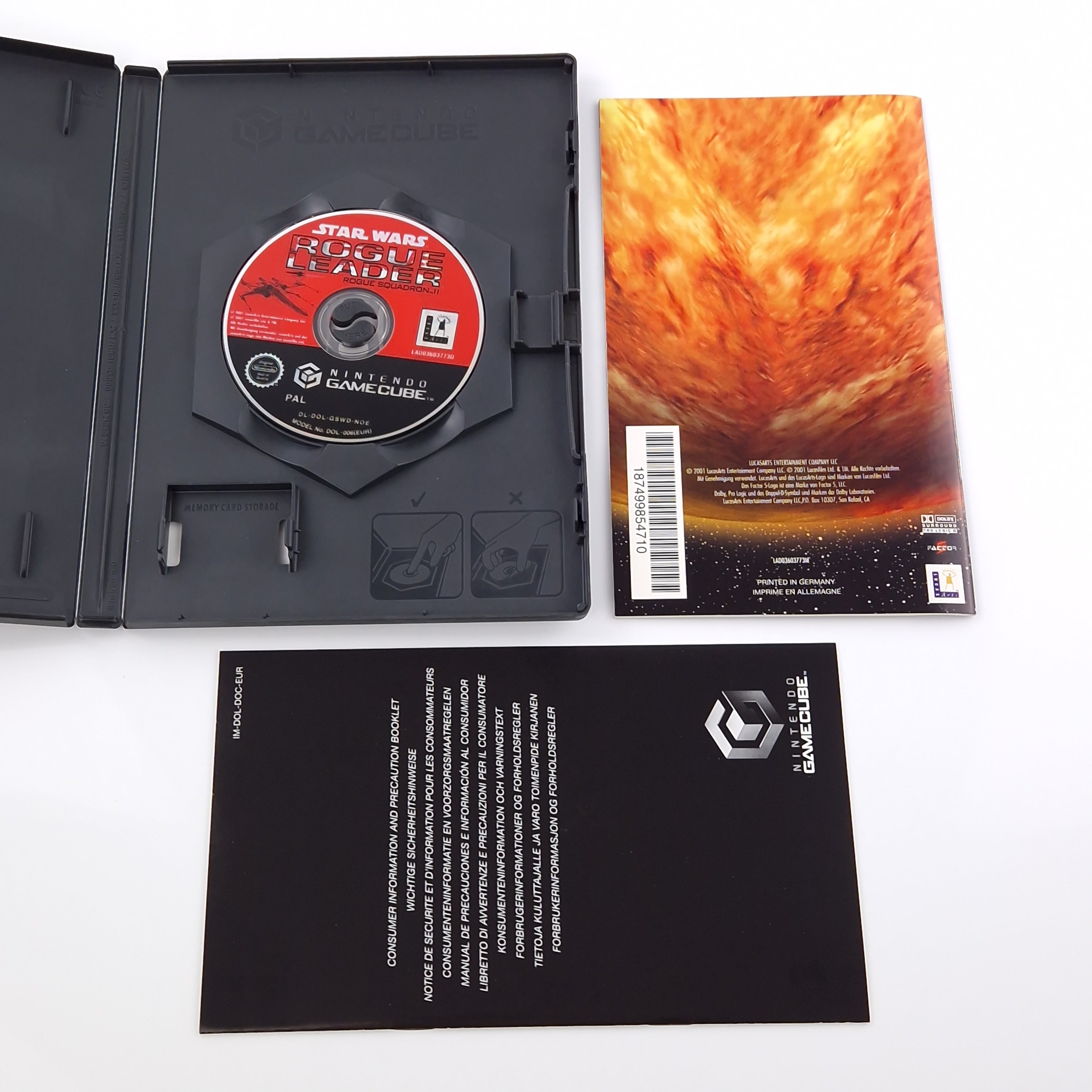 Nintendo Gamecube Spiel : Star Wars Rogue Leader - CD Anleitung OVP  / PAL GC