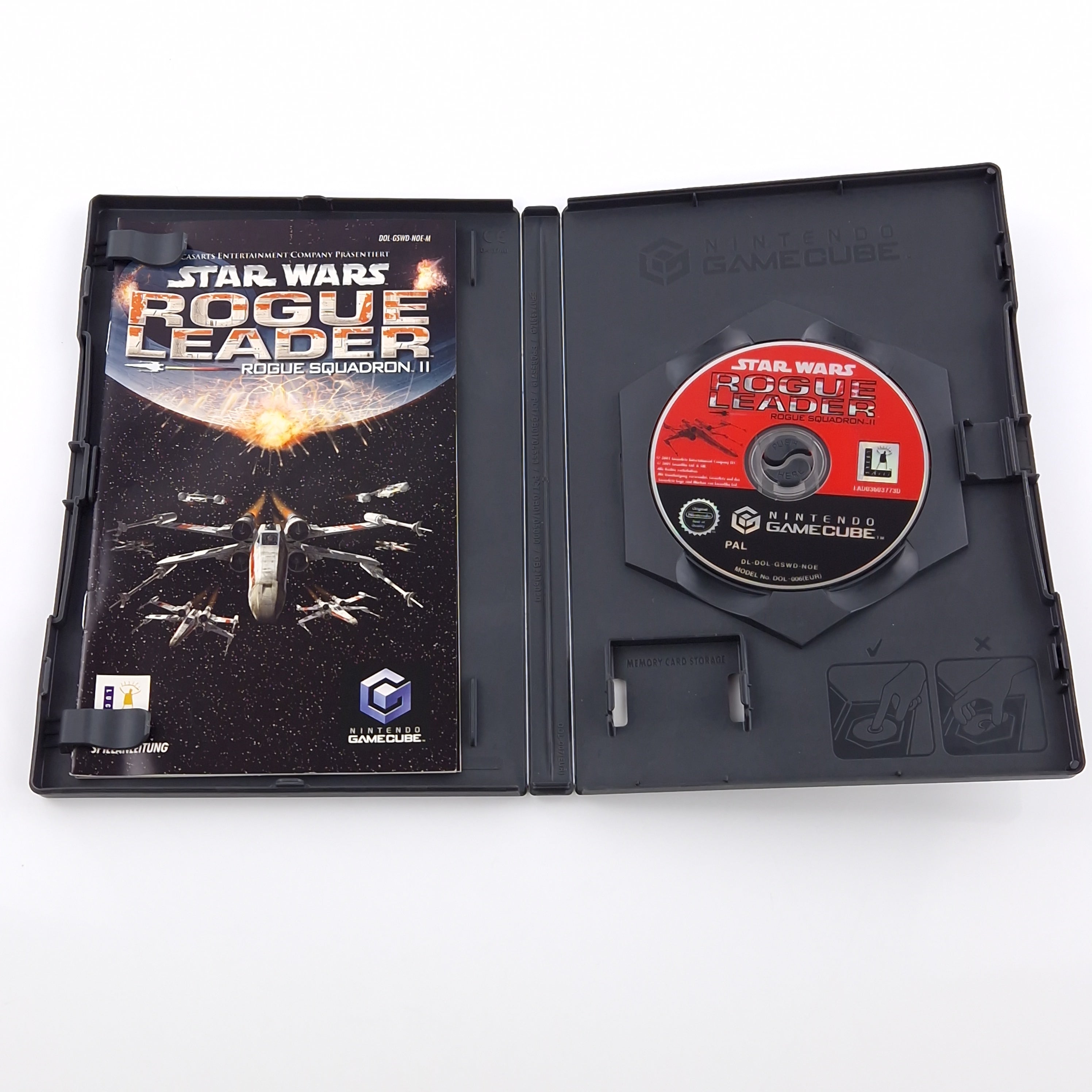 Nintendo Gamecube Spiel : Star Wars Rogue Leader - CD Anleitung OVP  / PAL GC