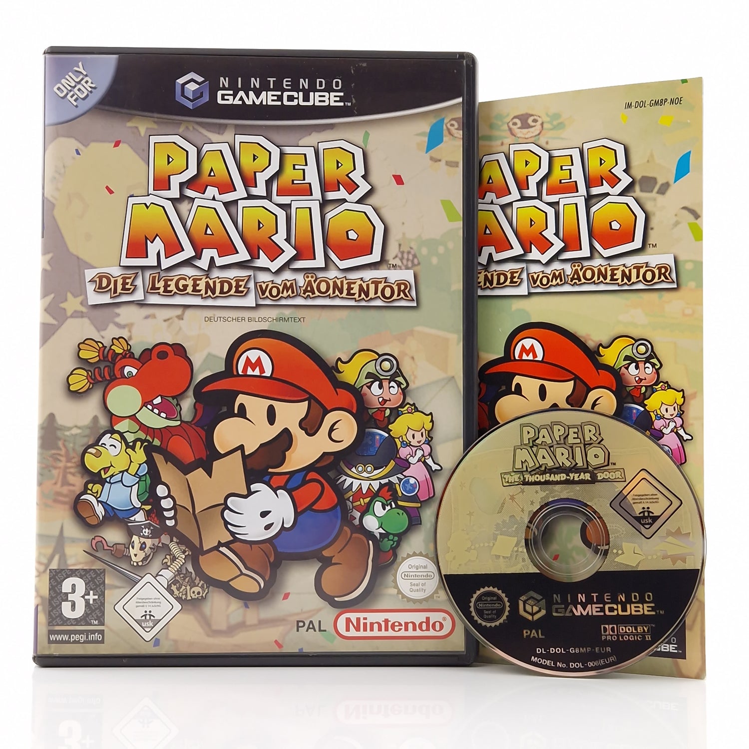 Nintendo Gamecube Spiel : Paper Mario die Legende vom Äonentor - PAL GC