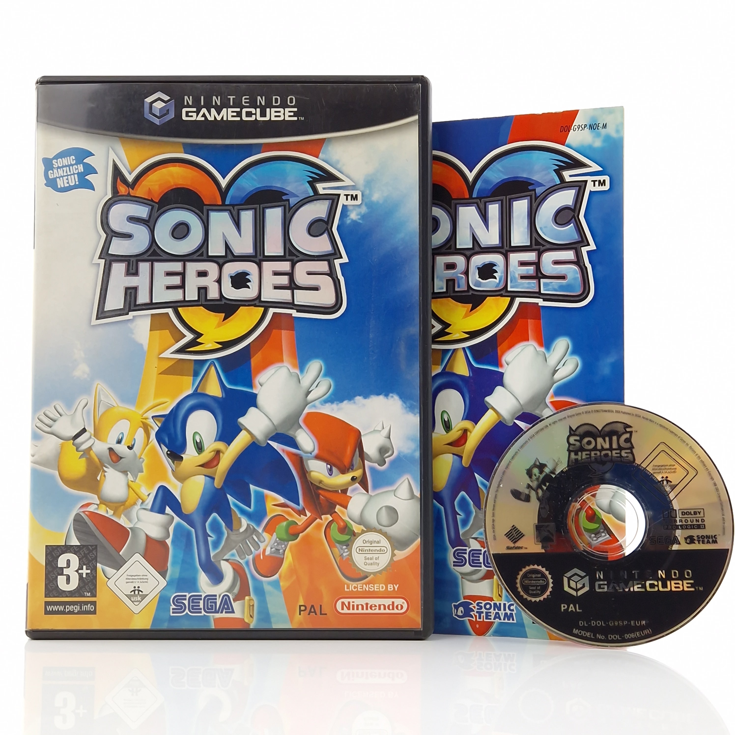 Nintendo Gamecube Spiel : Sonic Heroes - CD Disk Anleitung OVP / PAL GC