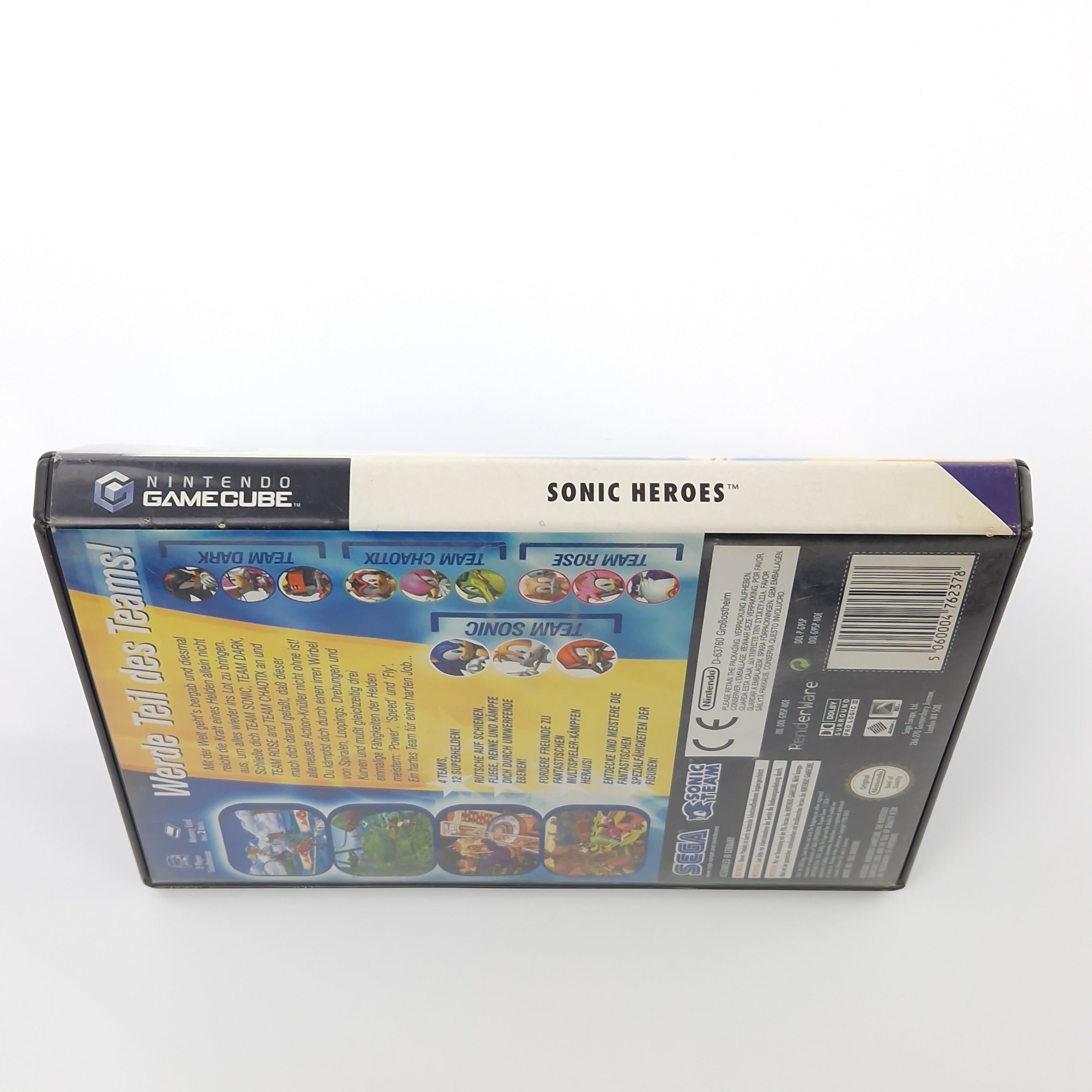 Nintendo Gamecube Spiel : Sonic Heroes - CD Disk Anleitung OVP / PAL GC