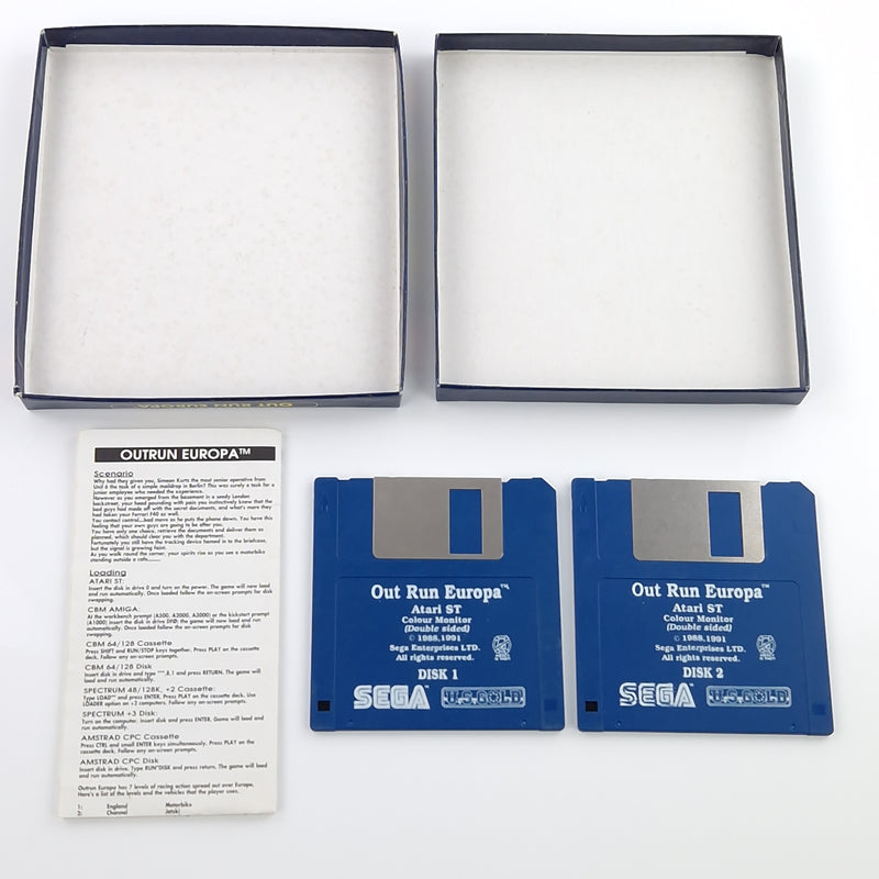 Atari ST STE Spiel : Out Run Europa - Diskette Anleitung OVP / Commodore Amiga