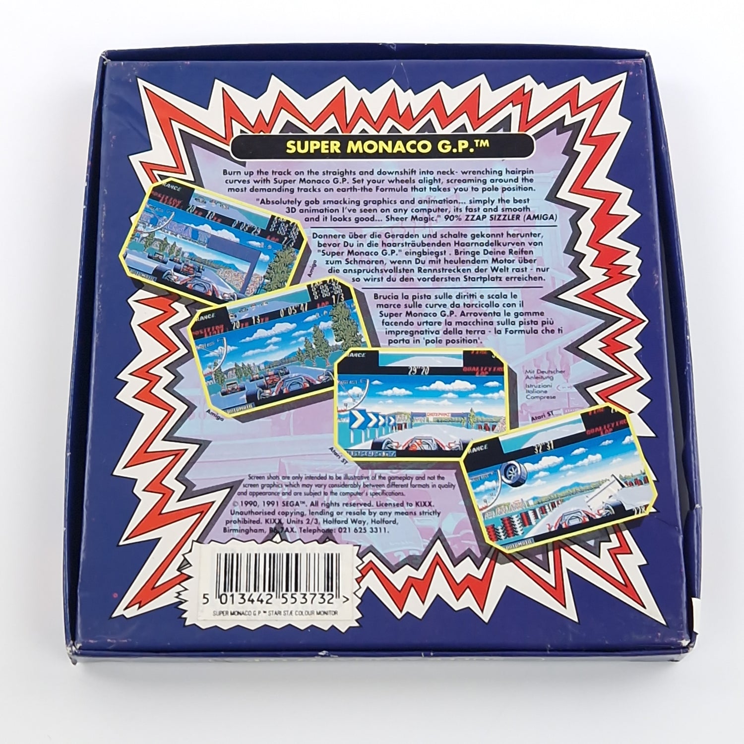 Atari ST STE Spiel : Super Monaco GP - Diskette Anleitung OVP KIXX / Commodore