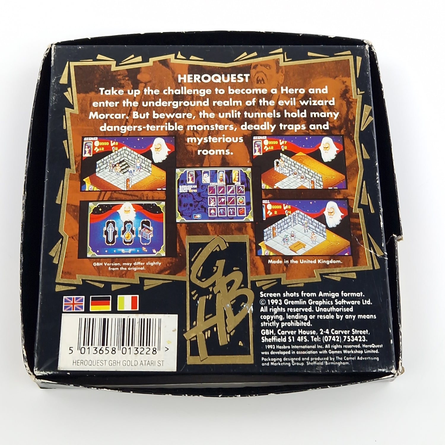 Atari ST STE Spiel : Hero Quest - Diskette OVP Anleitung - Commodore AMiga