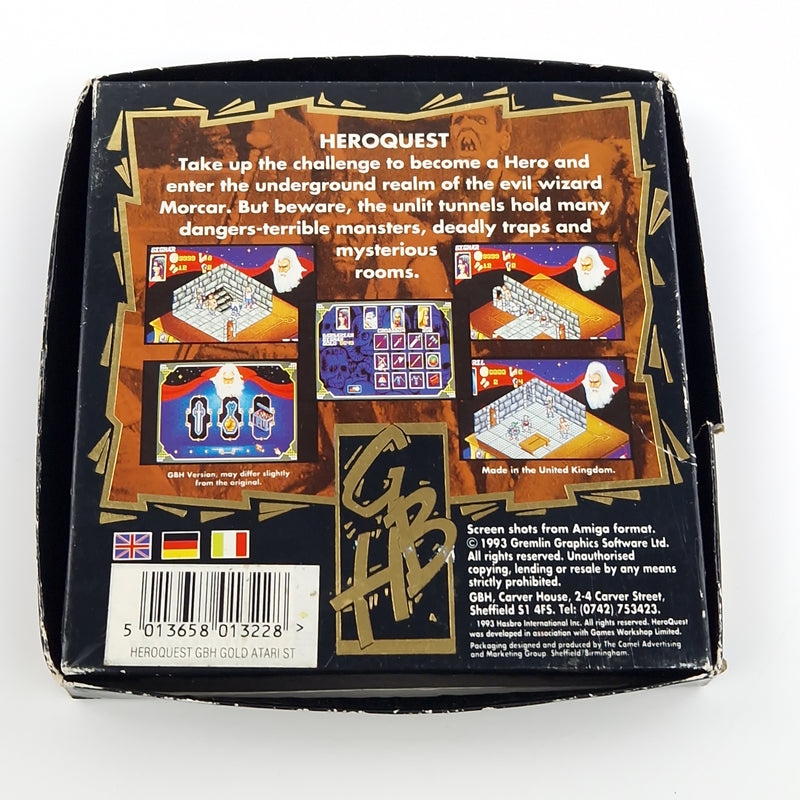 Atari ST STE Spiel : Hero Quest - Diskette OVP Anleitung - Commodore AMiga