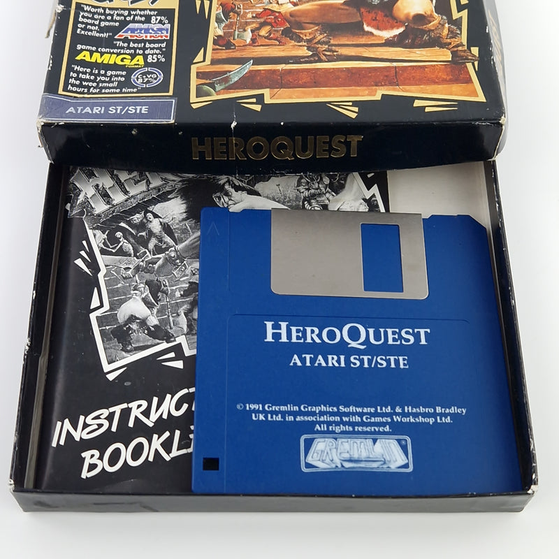 Atari ST STE Spiel : Hero Quest - Diskette OVP Anleitung - Commodore AMiga