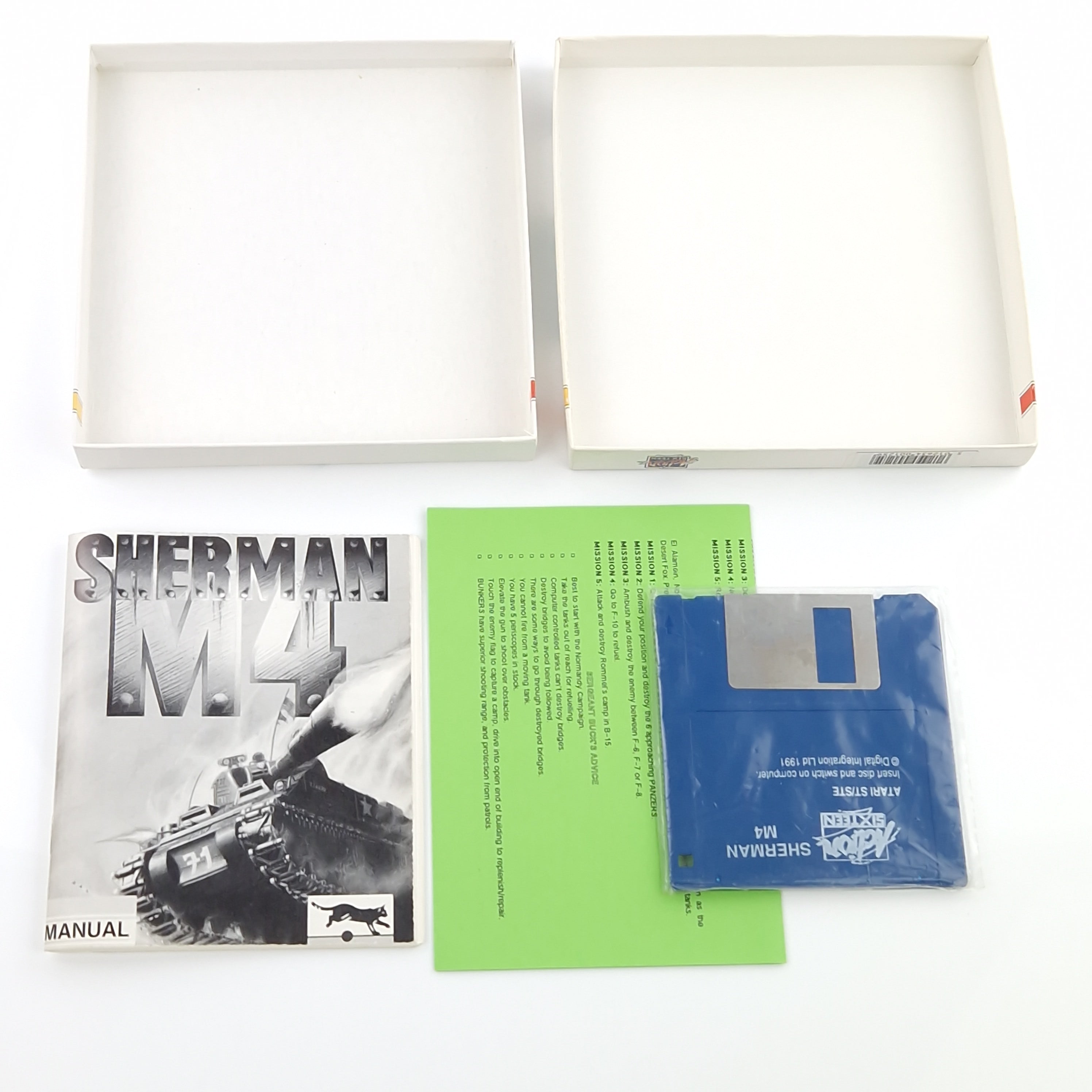 Atari ST STE Spiel : Sherman M4 - Diskette OVP Anleitung