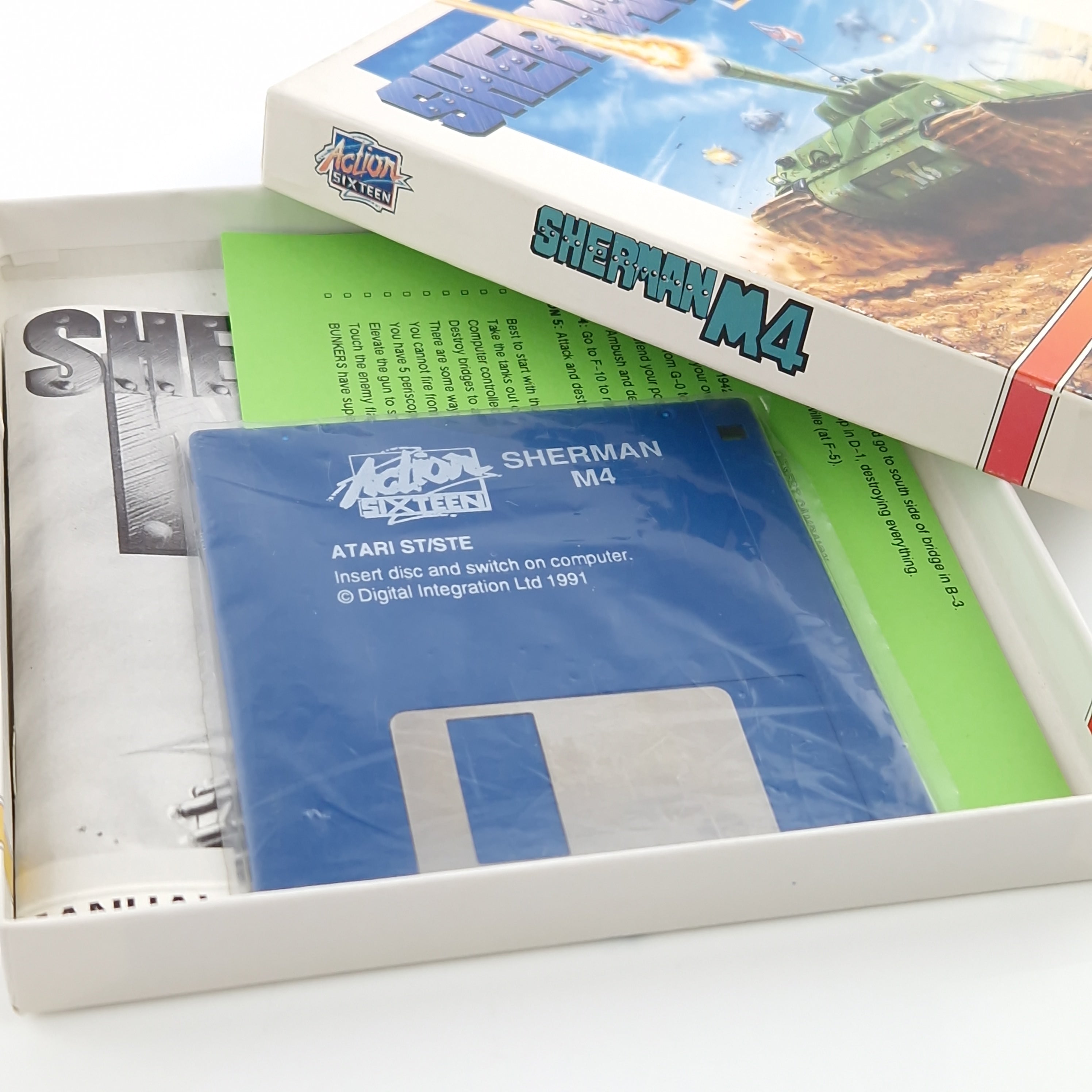 Atari ST STE Spiel : Sherman M4 - Diskette OVP Anleitung