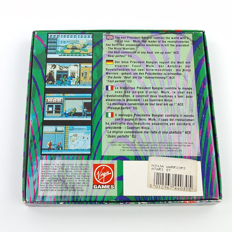 Atari ST STE Spiel : Ninja Warriors - Diskette OVP Anleitung - Commodore Amiga