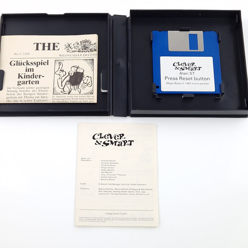 Atari ST STE Spiel : Clever & Smart - Diskette OVP Anleitung - Commodore Amiga