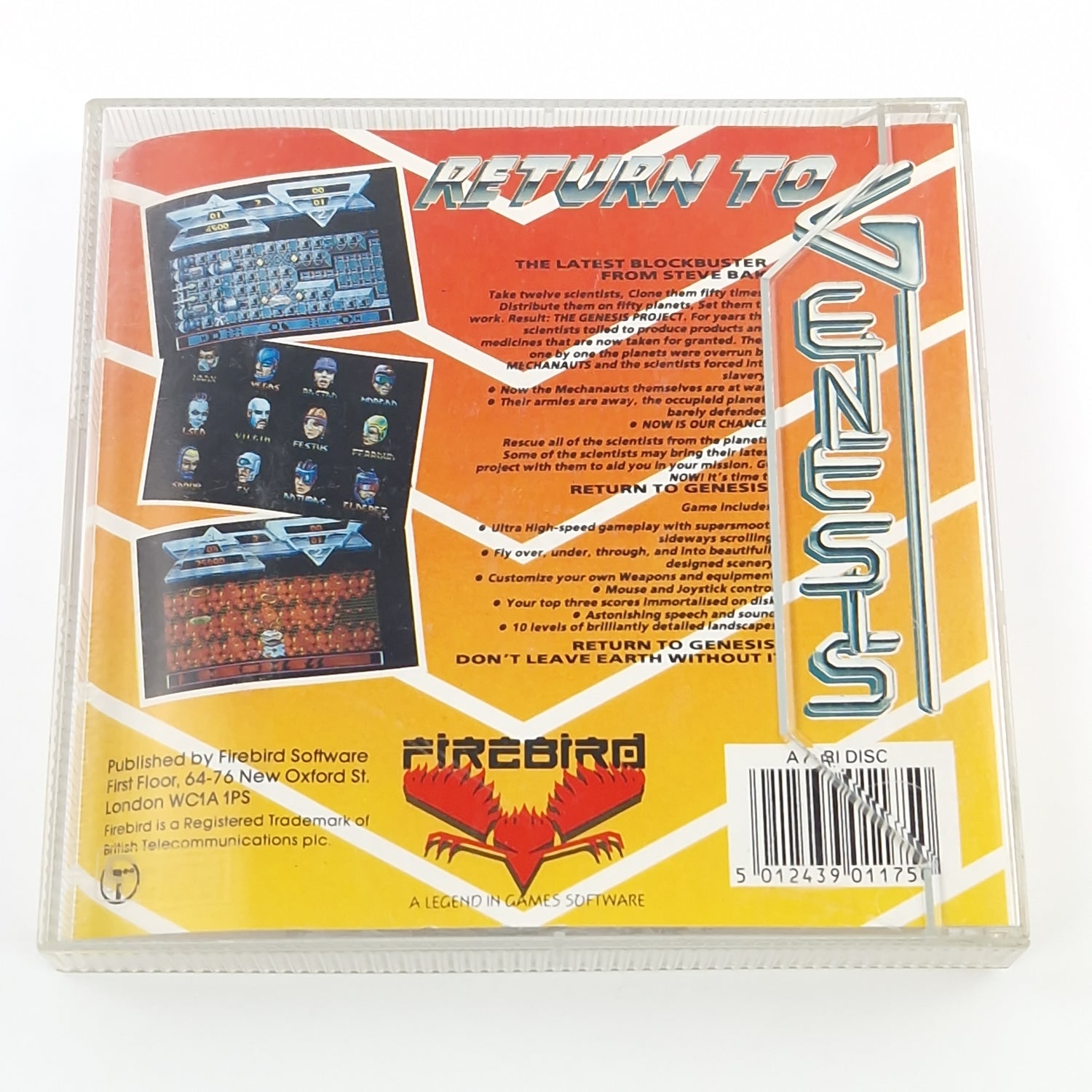 Atari ST STE Spiel : Return to Genesis - Diskette OVP ohne Anleitung - Amiga