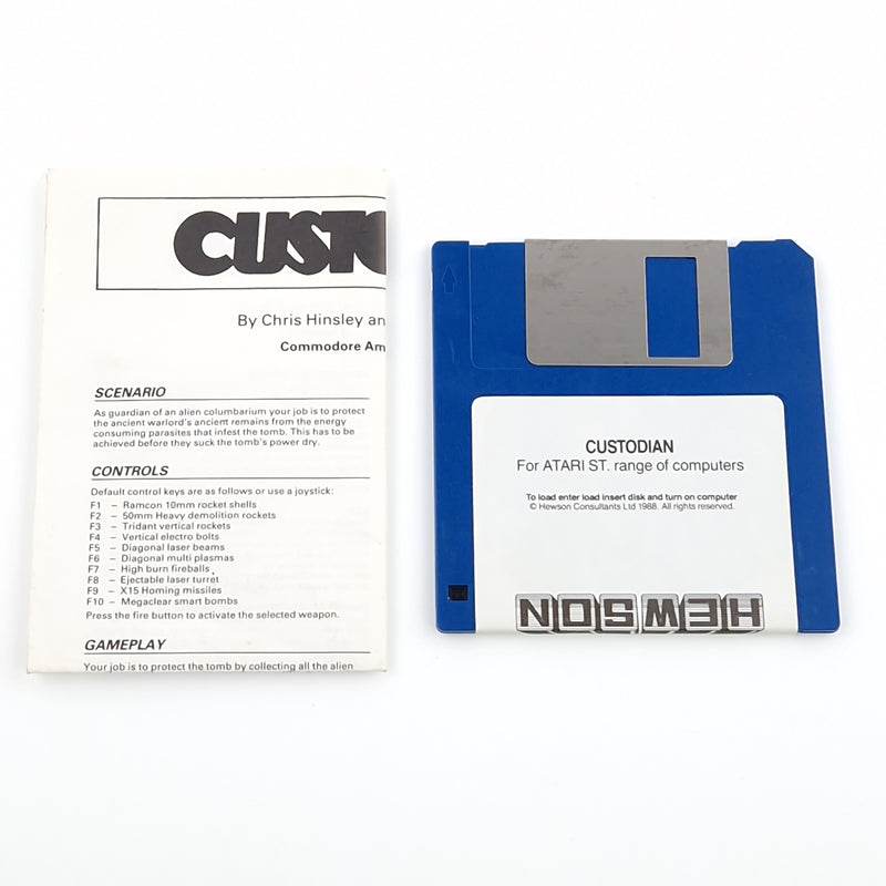Atari ST STE Spiel : Custodian - Diskette OVP Anleitung - Commodore Amiga