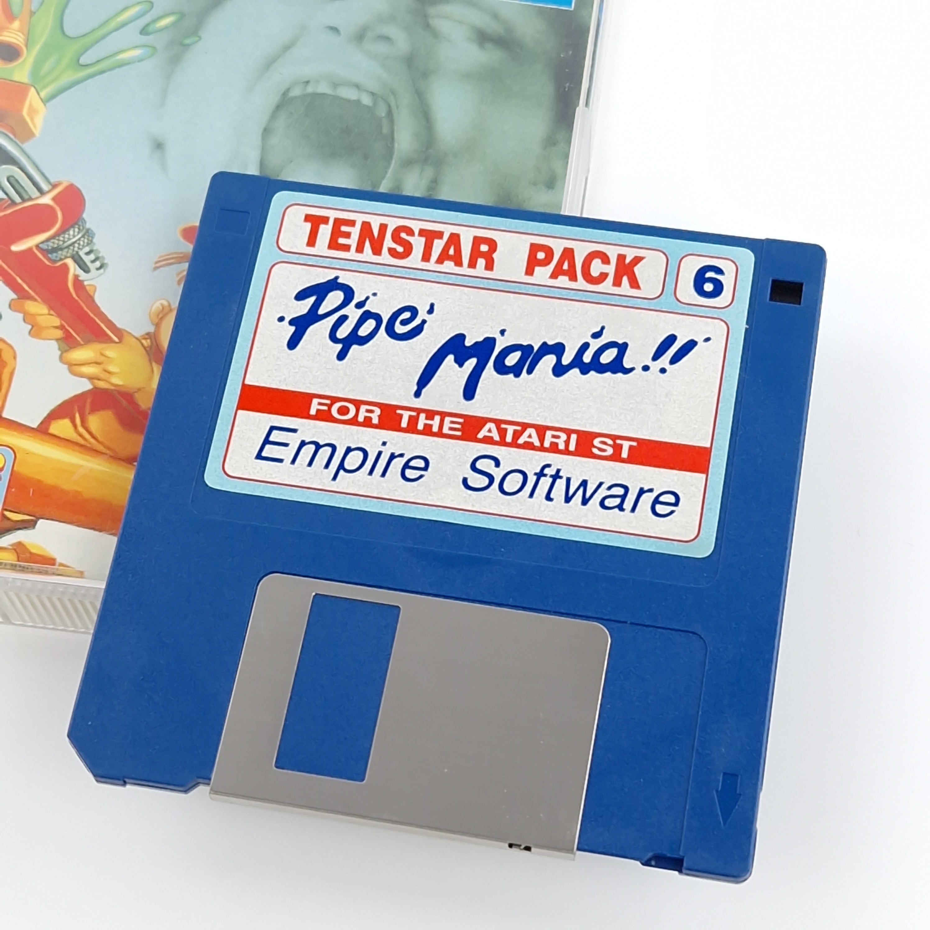Atari ST STE Spiel : Pipe Mania - Diskette Jewel Case OVP Anleitung / Tenstar