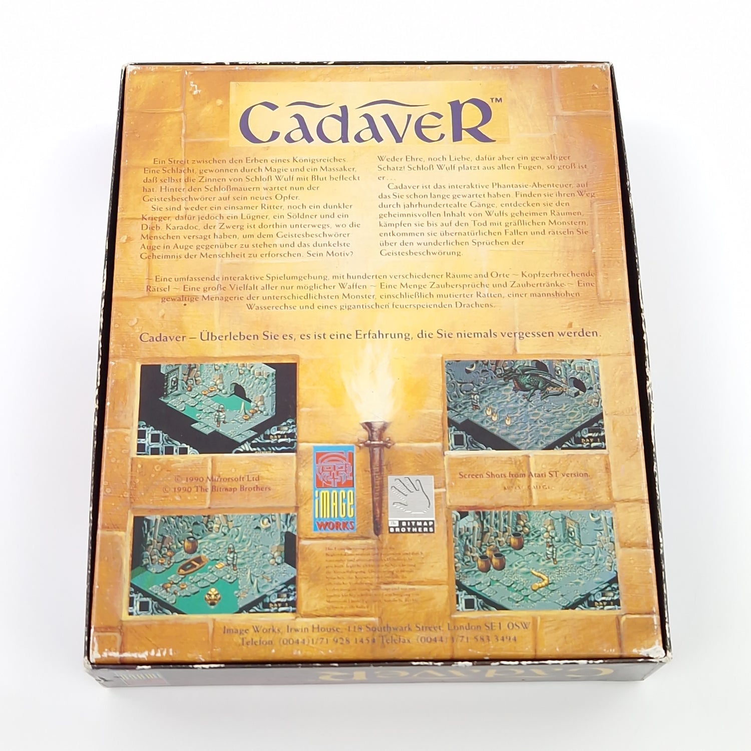 Atari ST STE Spiel : Cadaver - Diskette Anleitung OVP Big Box