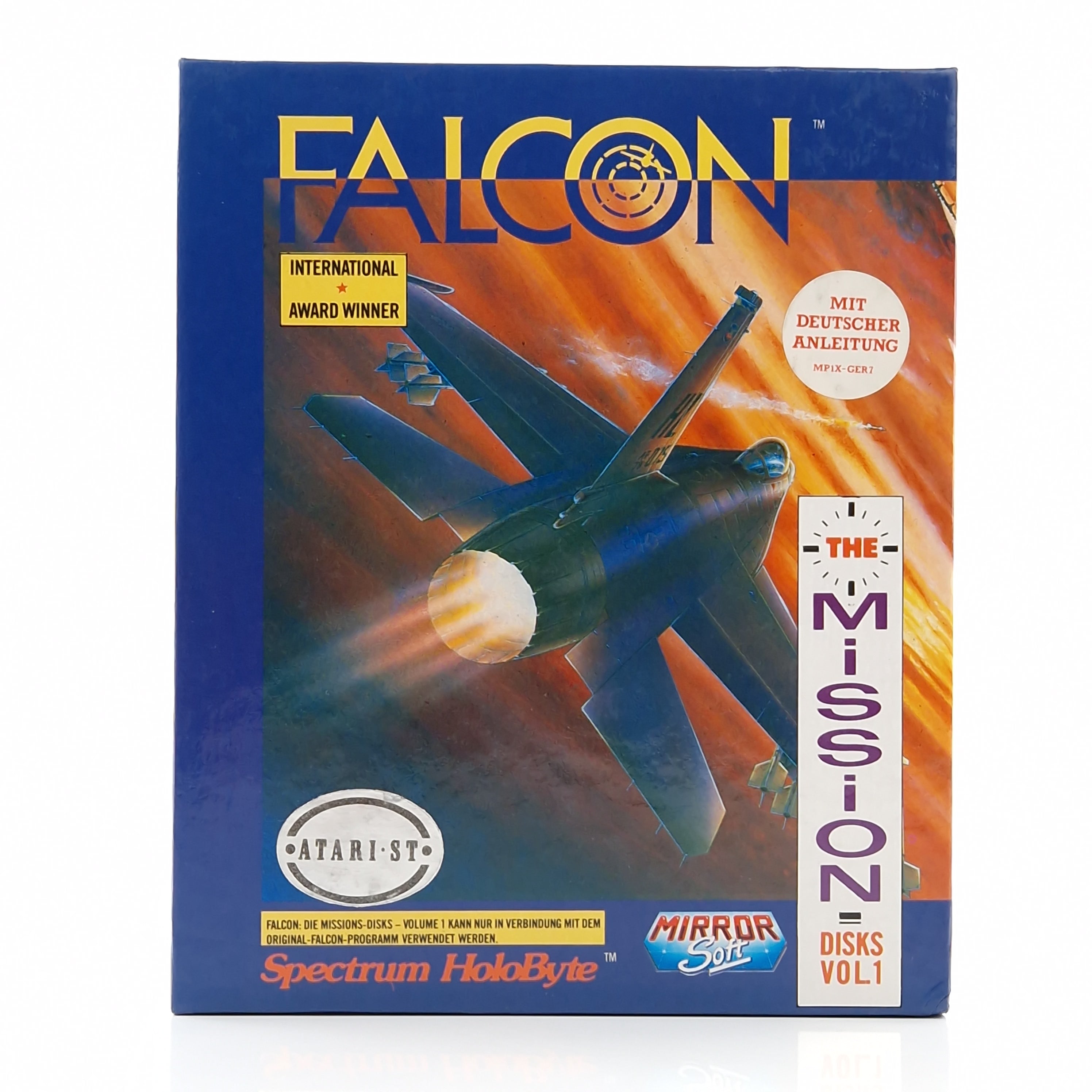 Atari ST STE Spiel : Falcon The Mission Disks Vol. 1 - Diskette Anleitung OVP