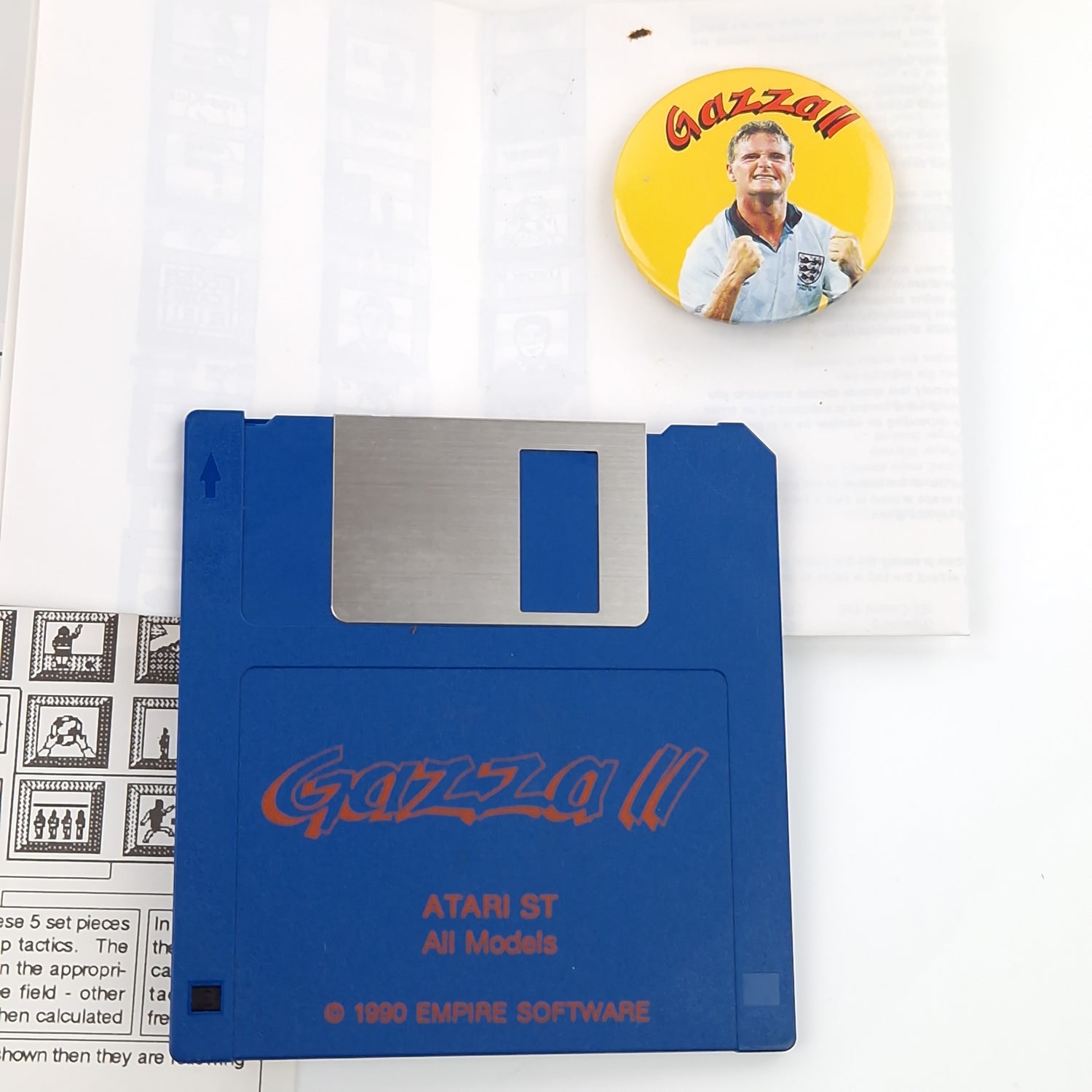 Atari ST STE Spiel : Gazza II - Diskette OVP Anleitung Poster Button