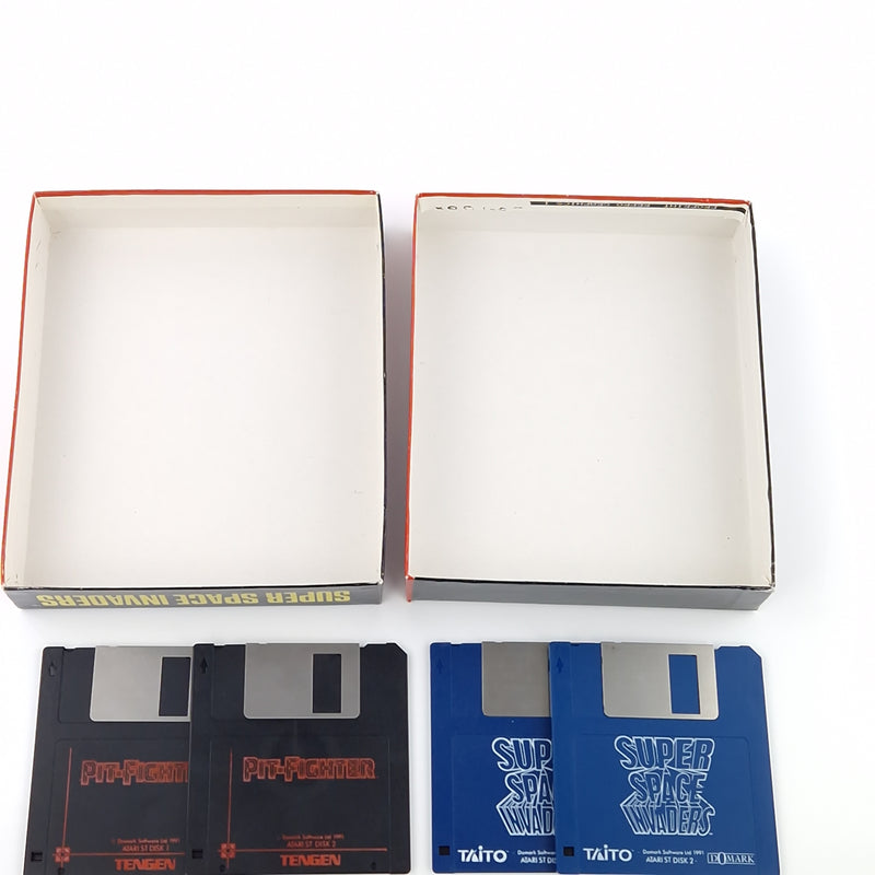 Atari ST STE Spiel : Pit-Fighter & Space Invaders - Diskette OVP Anleitung