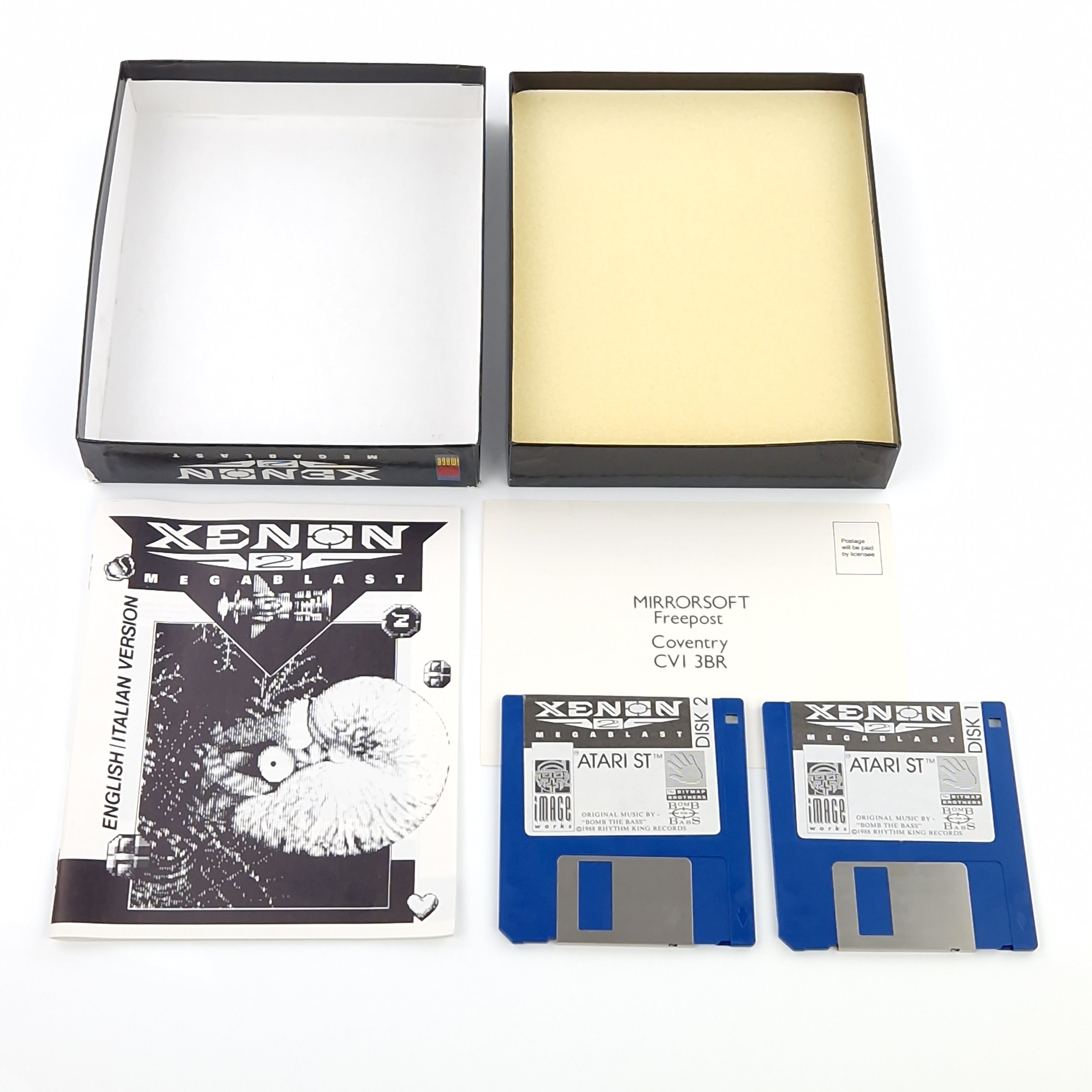 Atari ST STE Spiel : Xenon 2 Megablast - Diskette OVP Anleitung  Bitmap Brothers