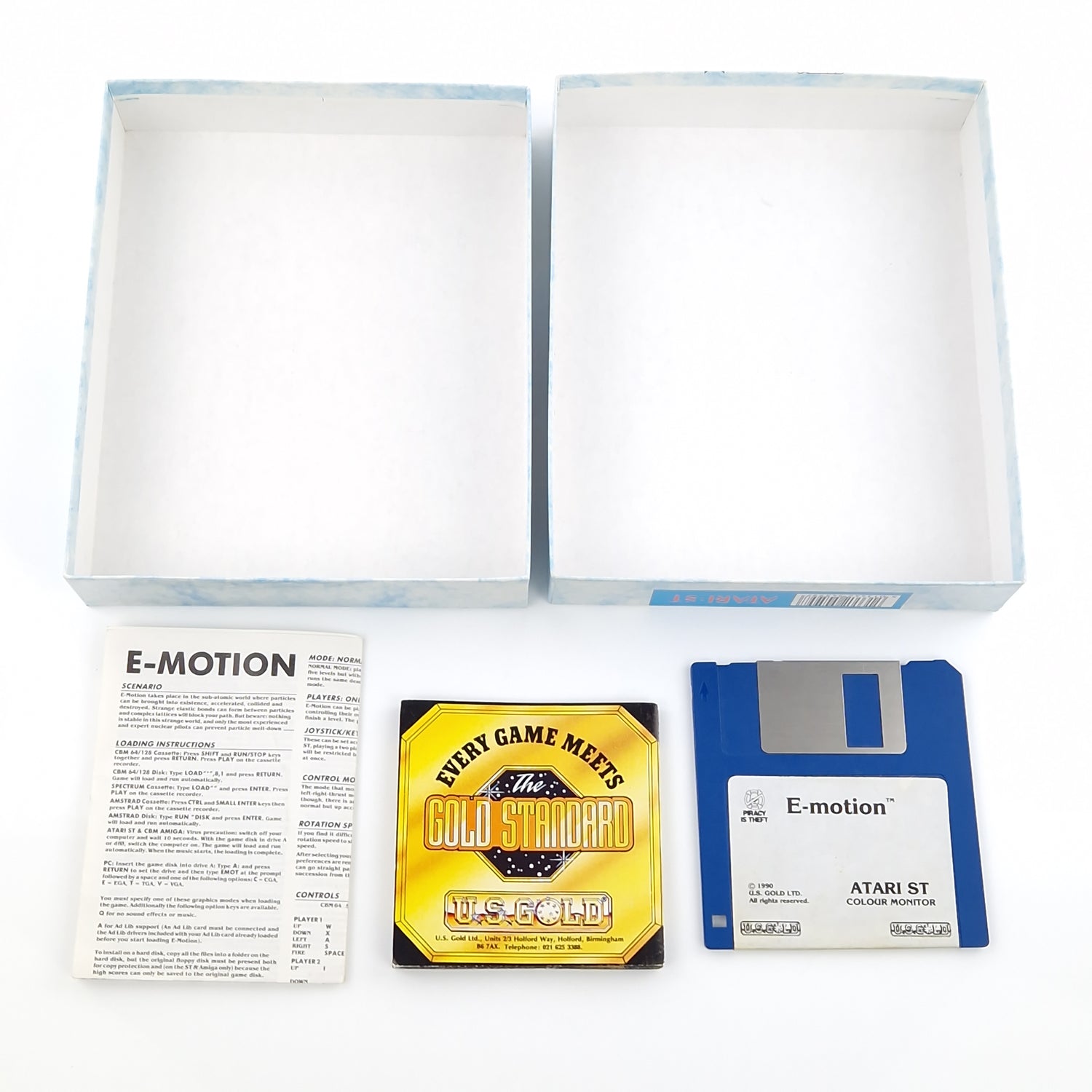 Atari ST STE Spiel : E-Motion - Diskette OVP Anleitung / US Gold