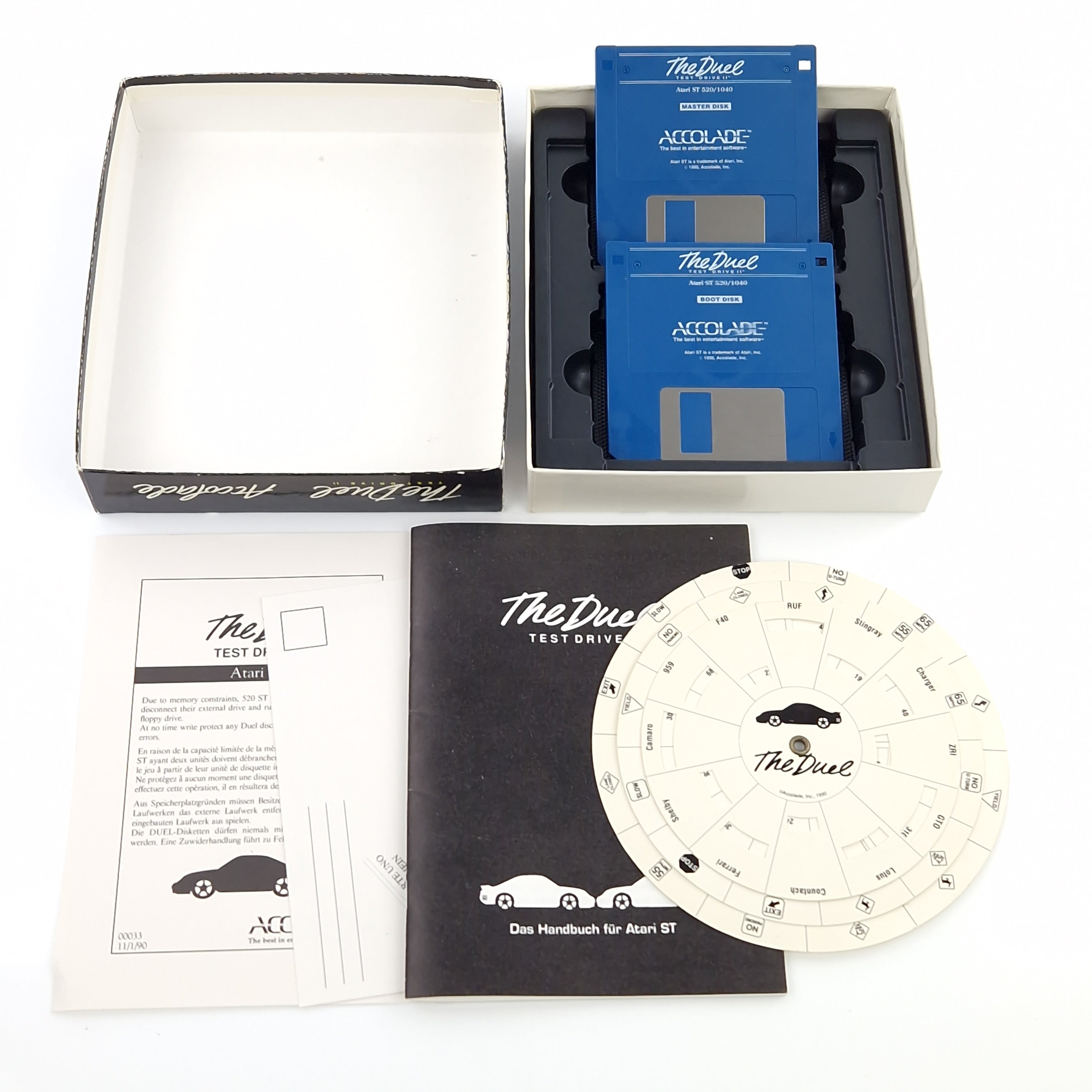Atari ST STE Spiel : The Duel Test Drive II - Diskette OVP Anleitung