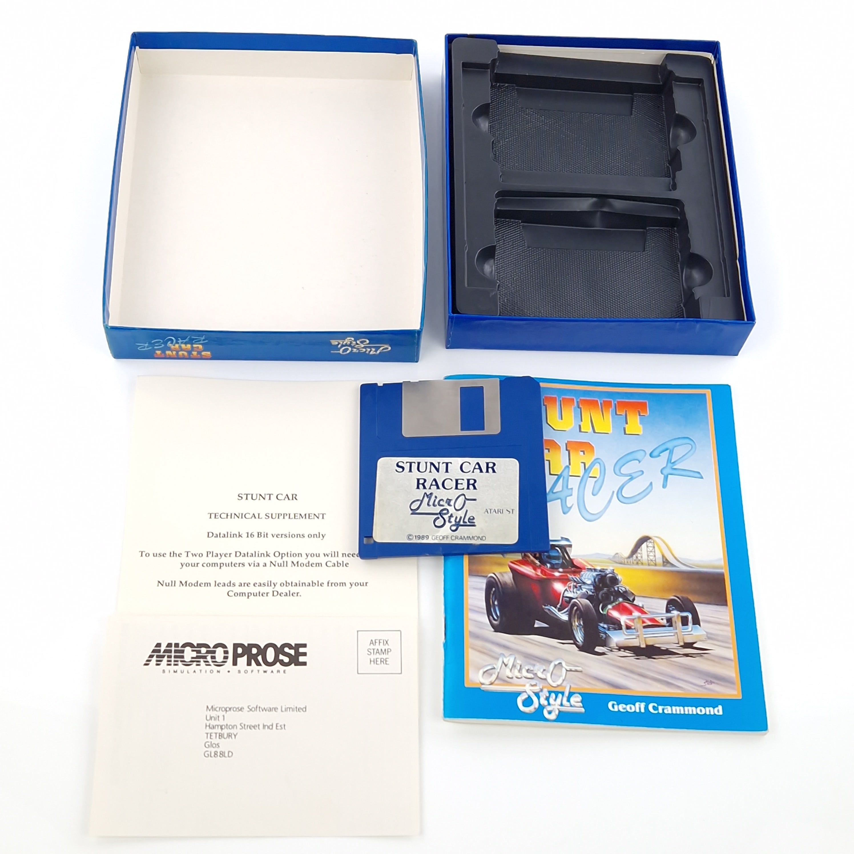 Atari ST STE Spiel : Stunt Car Racer - Diskette OVP Anleitung / Micro Style