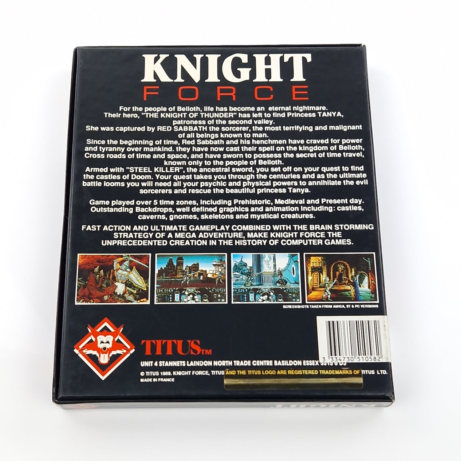 Atari ST STE Spiel : Knight Force - Diskette OVP Anleitung / TITUS