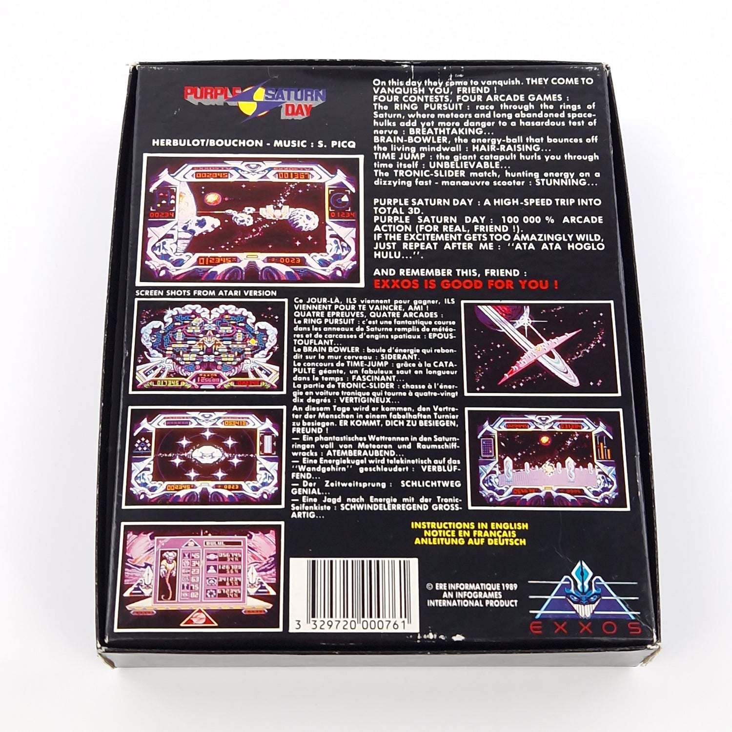 Atari ST STE Spiel : Purple Saturn Day - Diskette OVP Anleitung / EXXOS