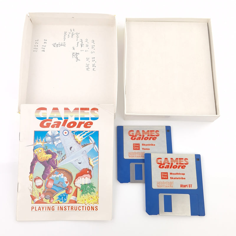 Atari ST STE Spiel : Games Galore - Diskette Anleitung OVP / Mandarin Software