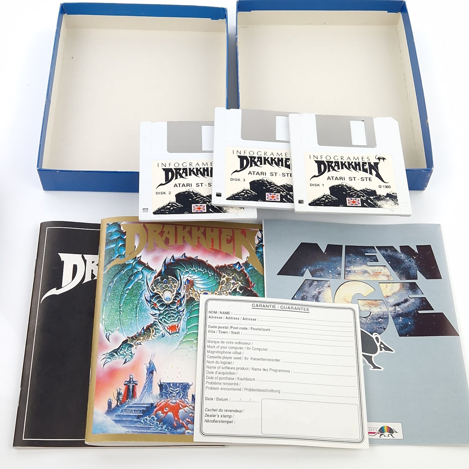 Atari ST STE Spiel : Drakkhen - Diskette Anleitung OVP / Infogrames
