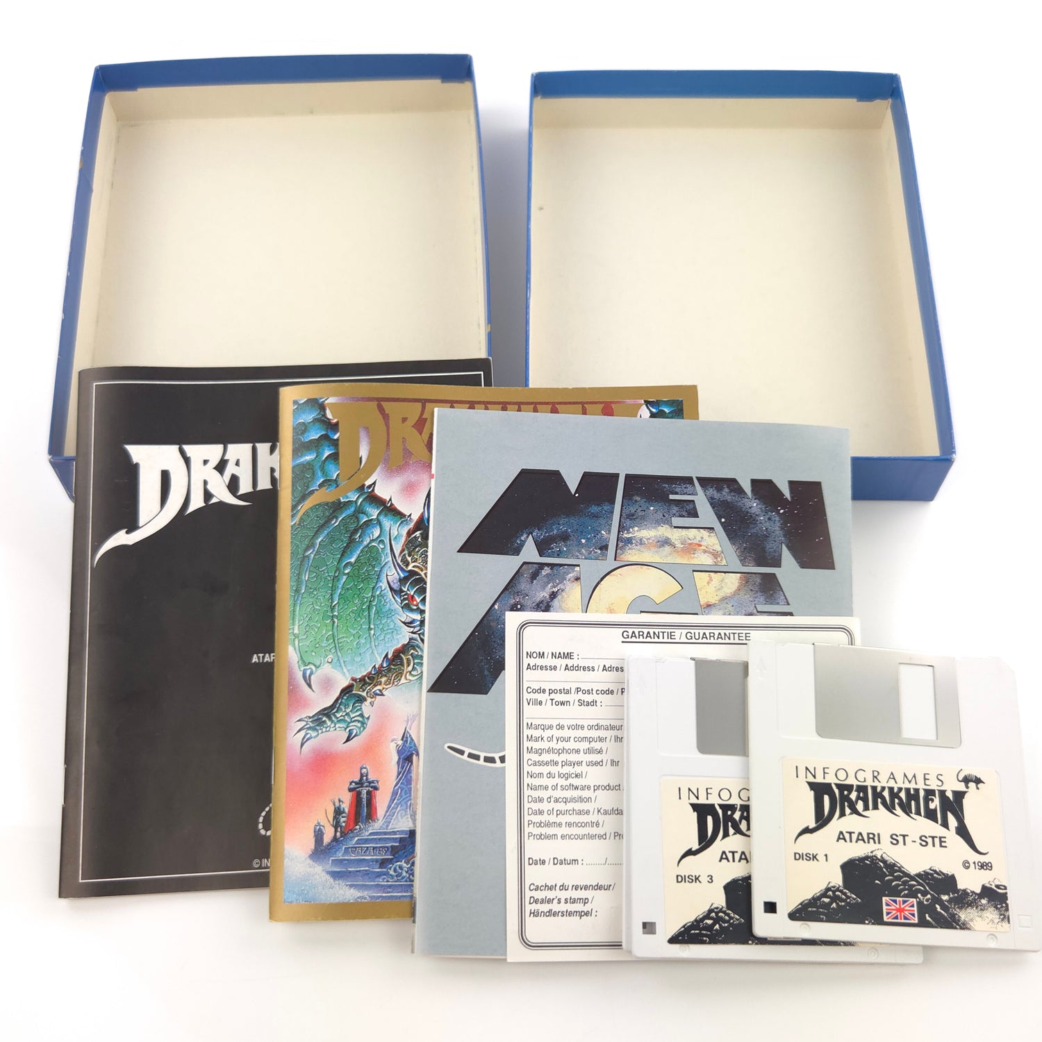 Atari ST STE Spiel : Drakkhen - Diskette Anleitung OVP / Infogrames
