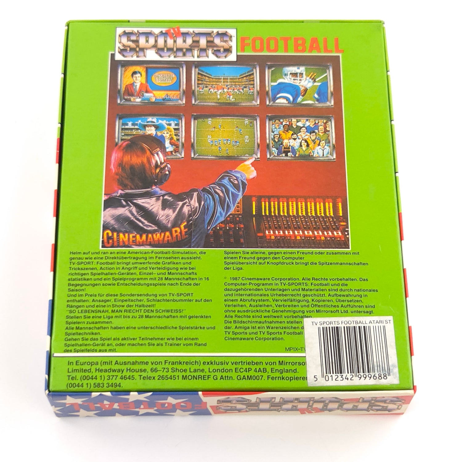 Atari ST STE Spiel : TV Sports Football - Diskette Anleitung OVP / Mirror Soft