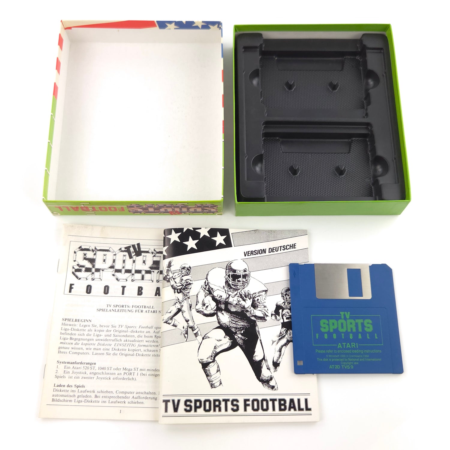 Atari ST STE Spiel : TV Sports Football - Diskette Anleitung OVP / Mirror Soft