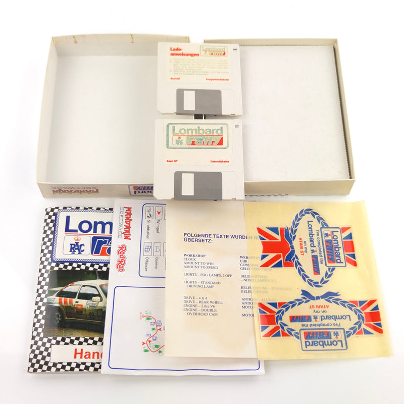 Atari ST STE Spiel : Lombard Rally - Diskette Anleitung OVP / Mandarin 02