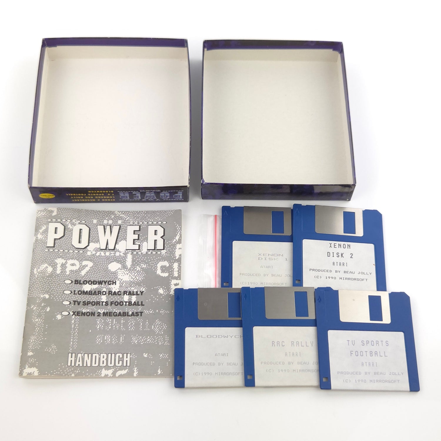 Atari ST STE Spiel : The Power Pack - Diskette OVP Anleitung / 4 Spiele
