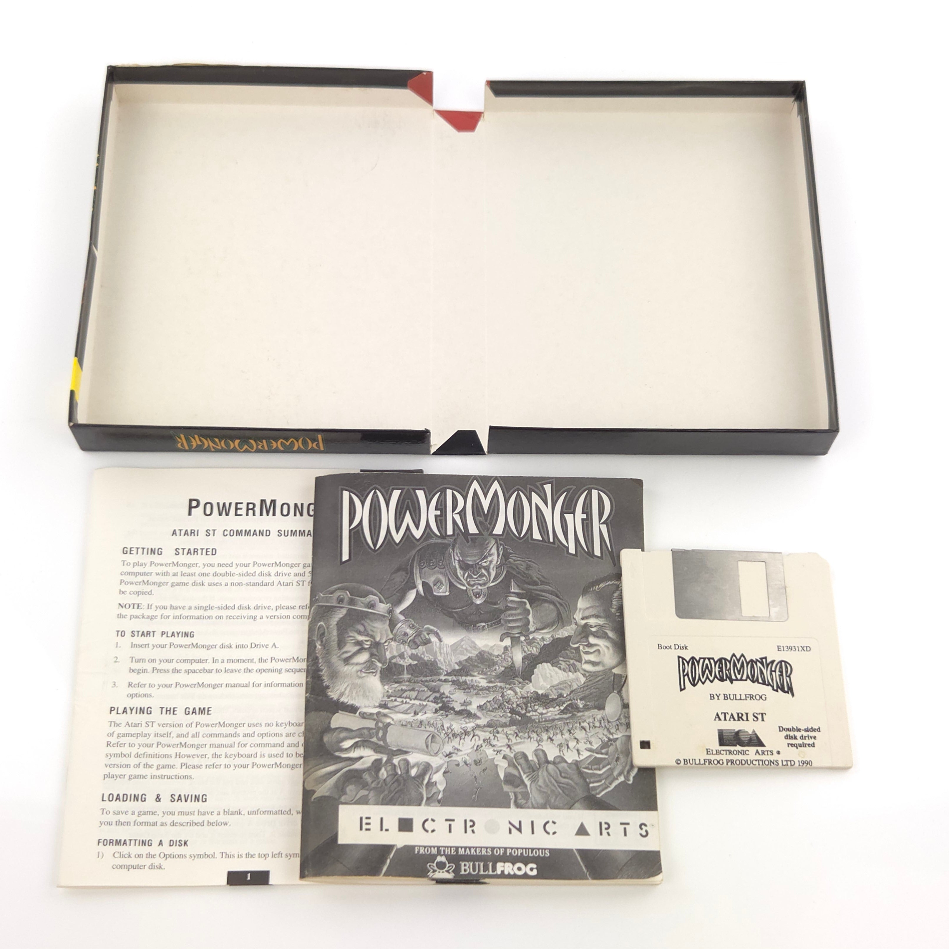 Atari ST STE Spiel : Powermonger - Diskette OVP Anleitung / Electronic Arts