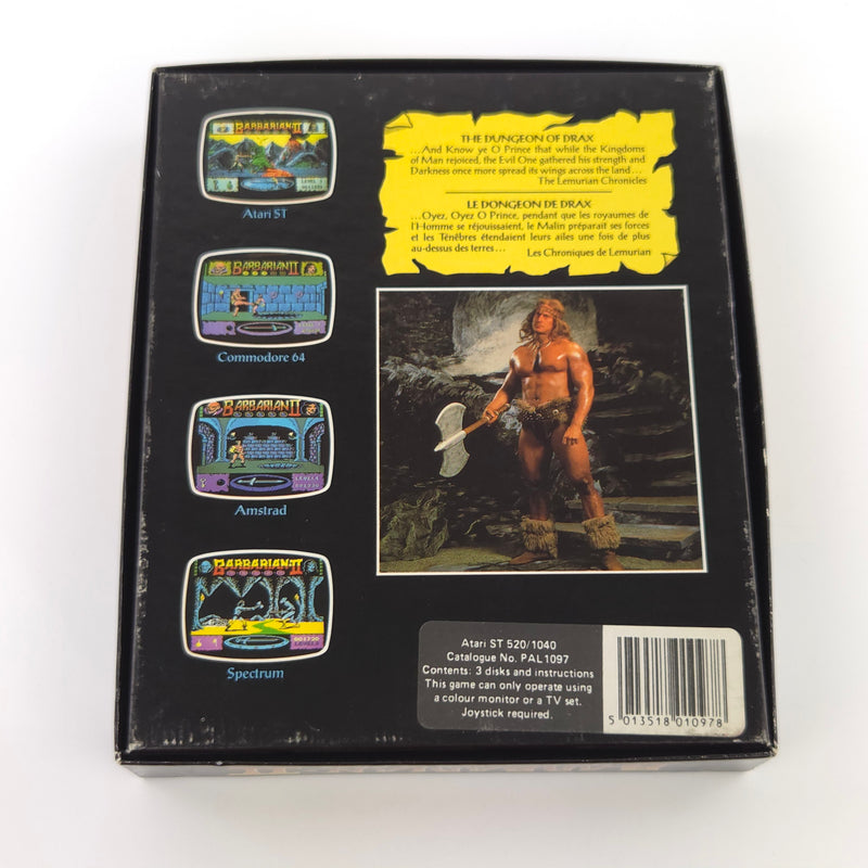 Atari ST STE Spiel : Barbarian II The Dungeon of Drax - Diskette OVP Anleitung