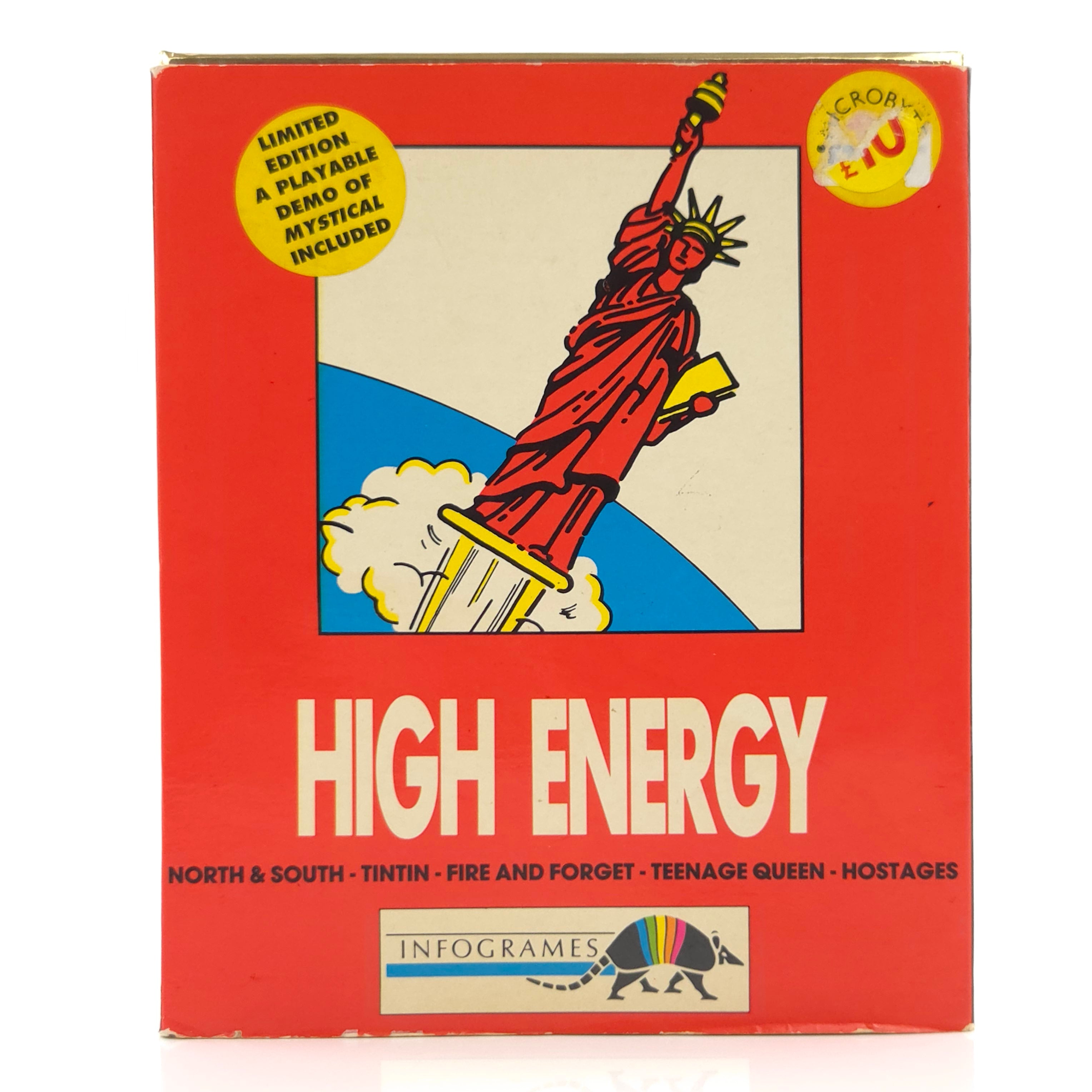 Atari ST STE Spiel : High Energy - Diskette Anleitung OVP / 5 Spiele Sammlung