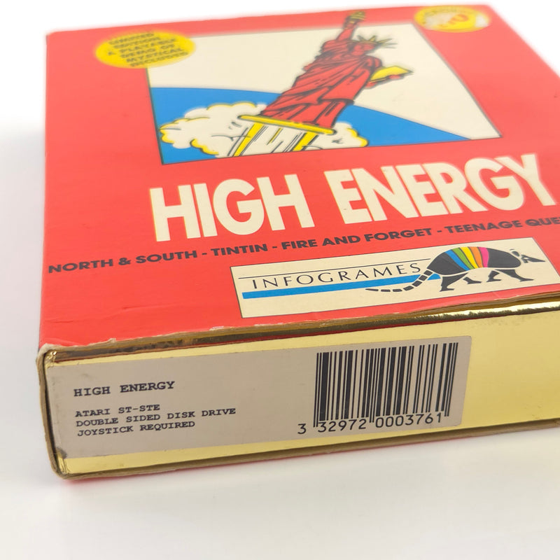 Atari ST STE Spiel : High Energy - Diskette Anleitung OVP / 5 Spiele Sammlung