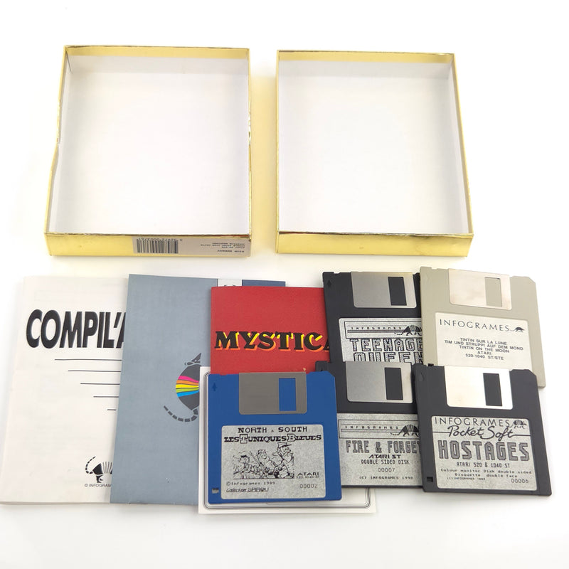 Atari ST STE Spiel : High Energy - Diskette Anleitung OVP / 5 Spiele Sammlung